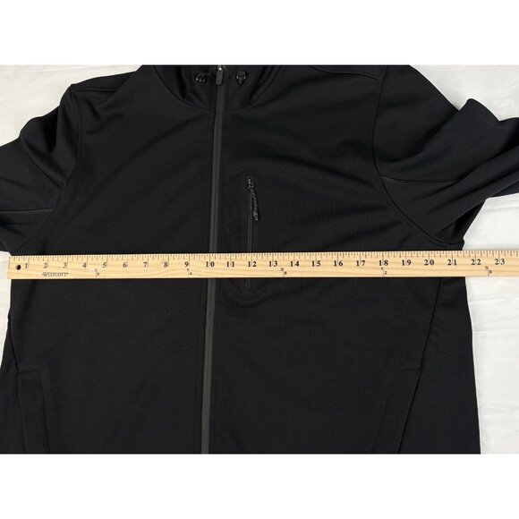 Mack Weldon Atlas Full Zip Hoodie Men’s M Black Stretch Wicking Workleisure - Picture 11 of 13